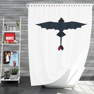 How To Train Your Dragon Movie Toothless Shower Curtain