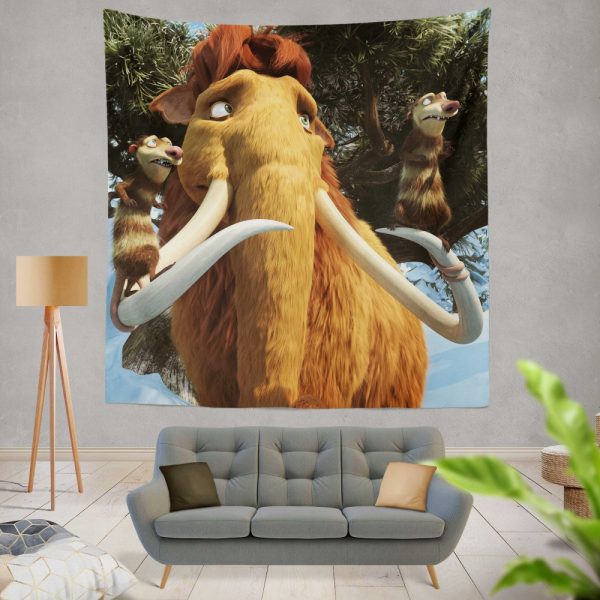 Ice Age Dawn of the Dinosaurs Movie Wall Hanging Tapestry