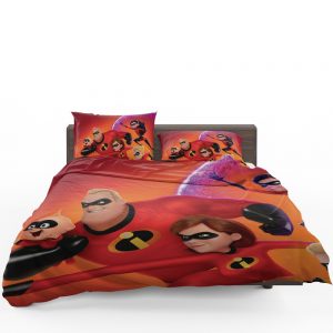 Incredibles 2 Movie Dash Parr Elastigirl Jack-Jack Parr Mr Incredible Bedding Set 1