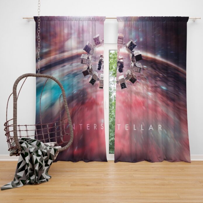 Interstellar Movie Space Window Curtain