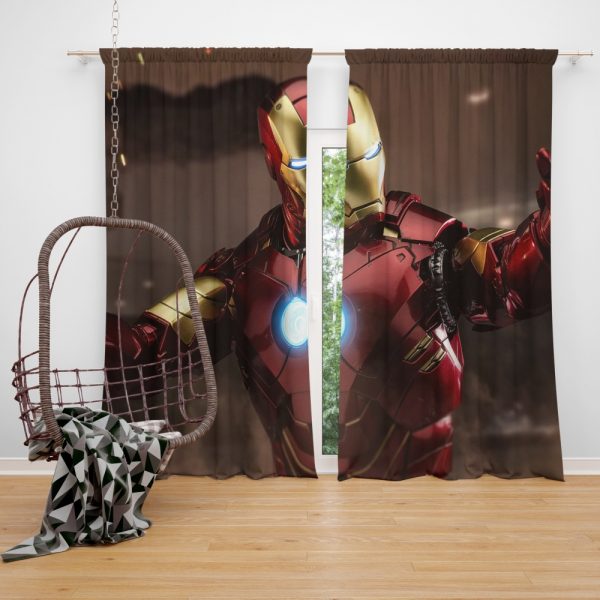 Iron Man 2 Movie Figurine Window Curtain