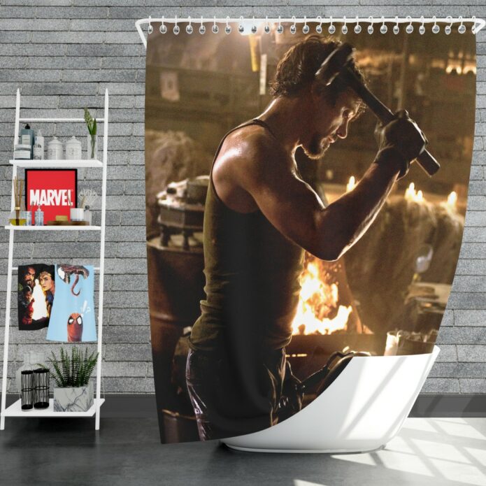 Iron Man Movie Avenger Iron Man Marvel Comics Robert Downey Jr Shower Curtain