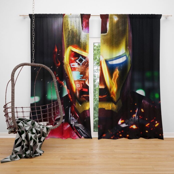 Iron Man Movie Marvel End game Window Curtain