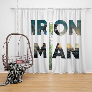 Iron Man Movie Window Curtain