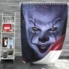 It 2017 Movie Creepy Pennywise Shower Curtain
