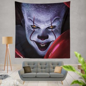 It 2017 Movie Creepy Pennywise Wall Hanging Tapestry