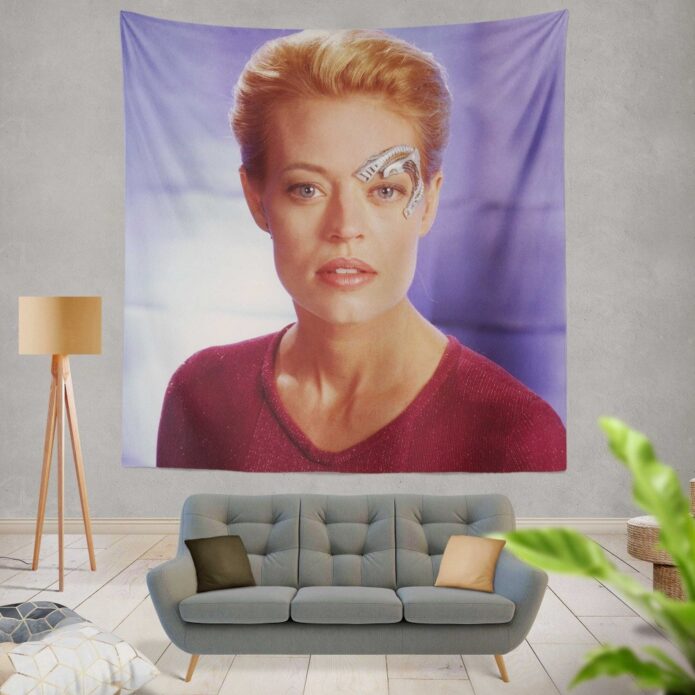 Jeri Ryan in Star Trek Voyager TV Show Wall Hanging Tapestry