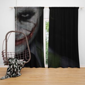 Joker in The Dark Knight Batman Movie Window Curtain