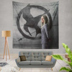 Julianne Moore in The Hunger Games Mockingjay Part 2 Movie Wall Hanging Tapestry