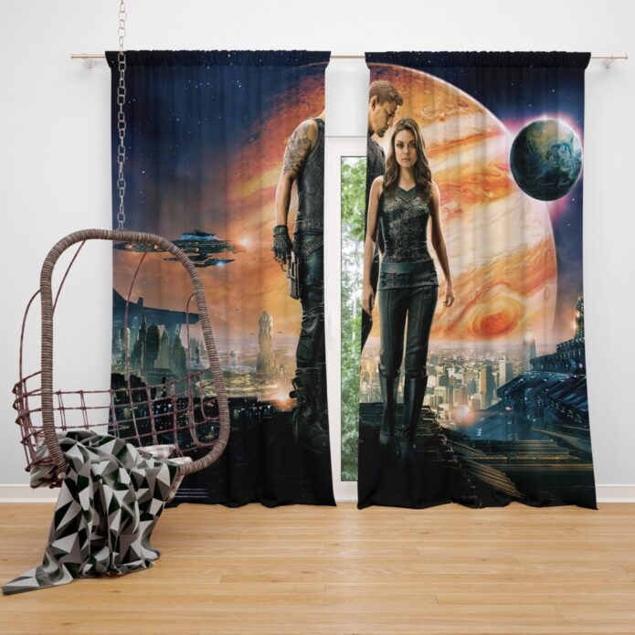 Jupiter Ascending Movie Mila Kunis Channing Tatum Window Curtain