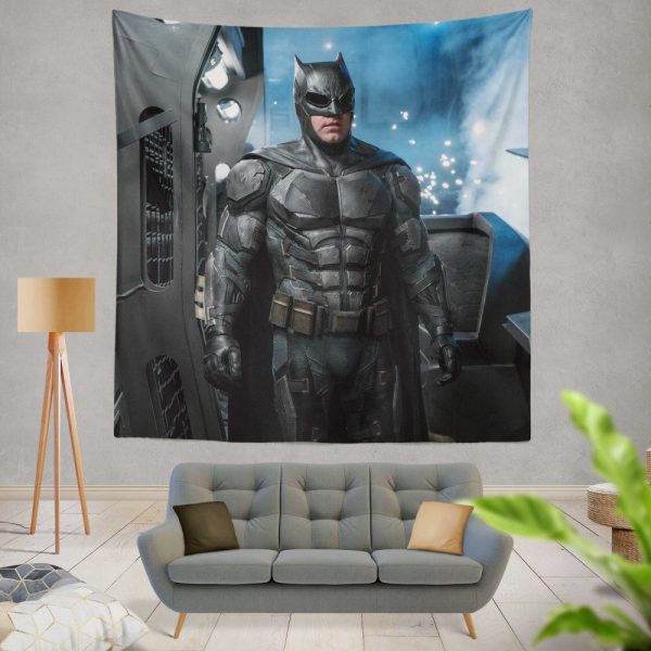 Justice League 2017 Movie Batman Ben Affleck Bruce Wayne Wall Hanging Tapestry