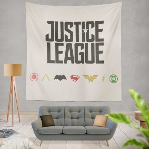 Justice League 2017 Movie DC Comics Logo Wall Hanging Tapestry