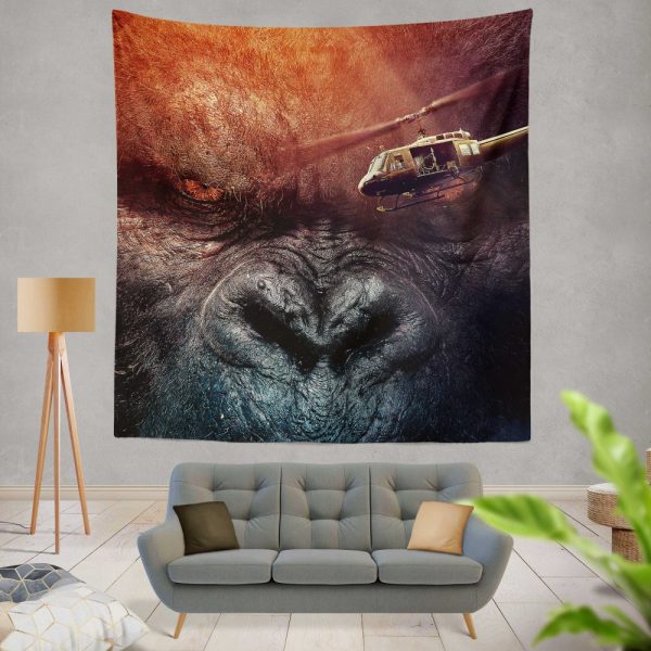 Kong Skull Island Movie Fantasy Wall Hanging Tapestry