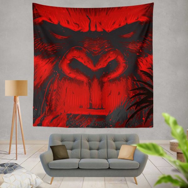 Kong Skull Island Movie Sci-fi Wall Hanging Tapestry