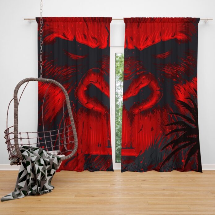 Kong Skull Island Movie Sci-fi Window Curtain