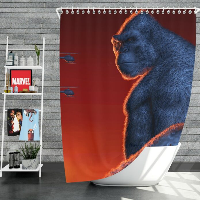 Kong Skull Island Movie Shower Curtain