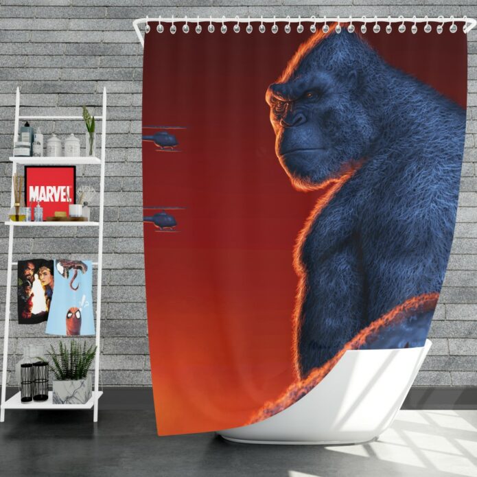Kong Skull Island Movie Shower Curtain