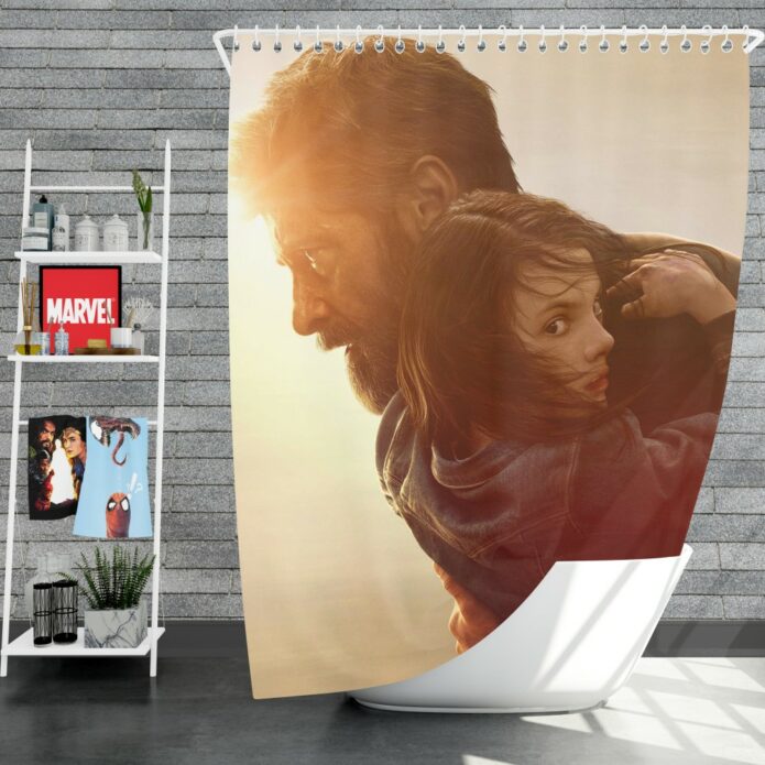 Logan Movie Dafne Keen Hugh Jackman Laura Kinney Marvel Comics Shower Curtain