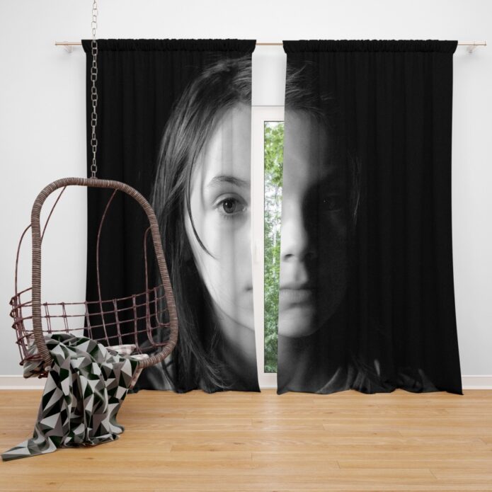 Logan Movie Dafne Keen Laura Kinney X-23 Window Curtain