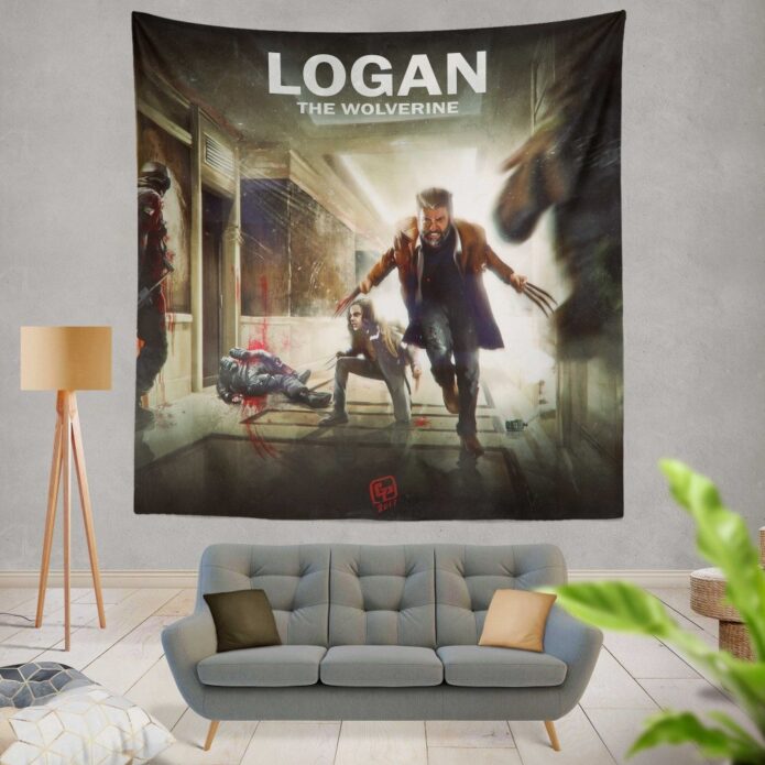 Logan Movie Wolverine X-23 Wall Hanging Tapestry