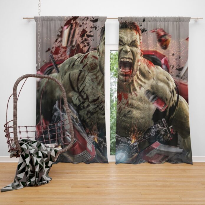 MCU Avengers Endgame Movie Hulk Window Curtain