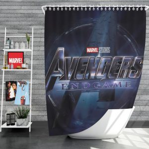 MCU Avengers Endgame Movie Marvel Comics Shower Curtain