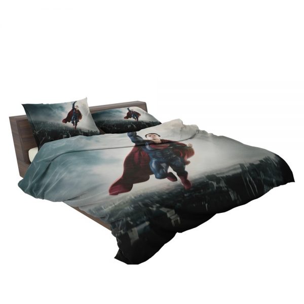 Man Of Steel Movie Superman Bedding Set 3