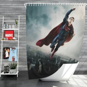 Man Of Steel Movie Superman Shower Curtain