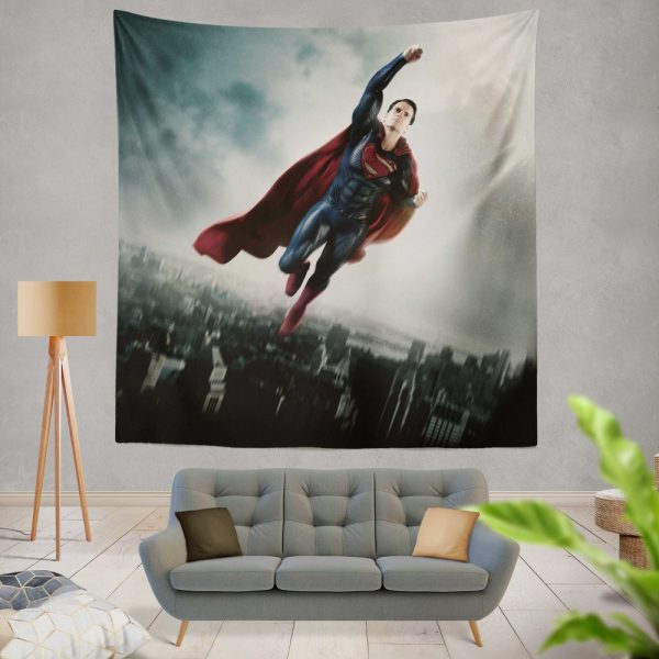 Man Of Steel Movie Superman Wall Hanging Tapestry