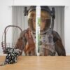 Mark Watney Matt Damon in The Martian Movie Window Curtain