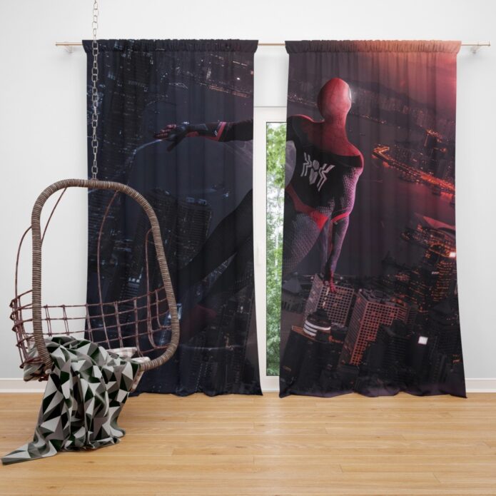 Marvel Comics Spider-Man Far From Home Peter Parker Window Curtain