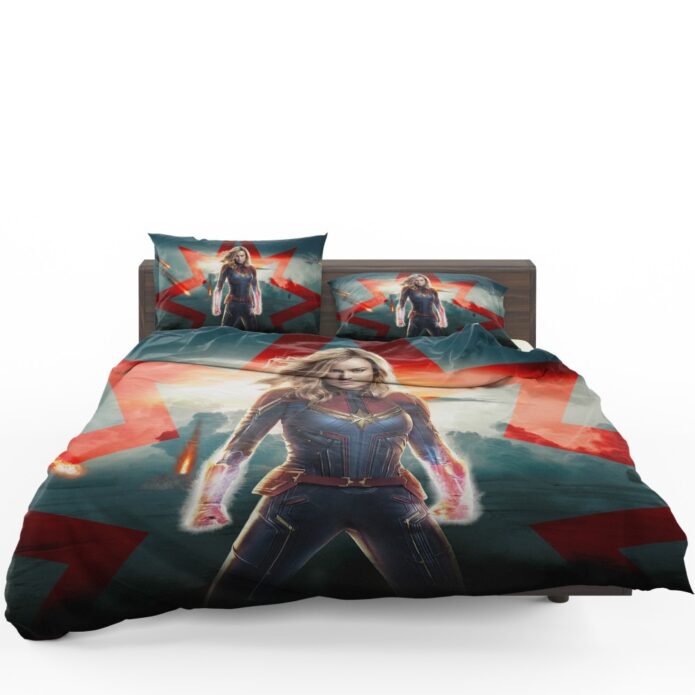 Marvel MCU Captain Marvel Movie Brie Larson Bedding Set 1