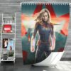 Marvel MCU Captain Marvel Movie Brie Larson Shower Curtain
