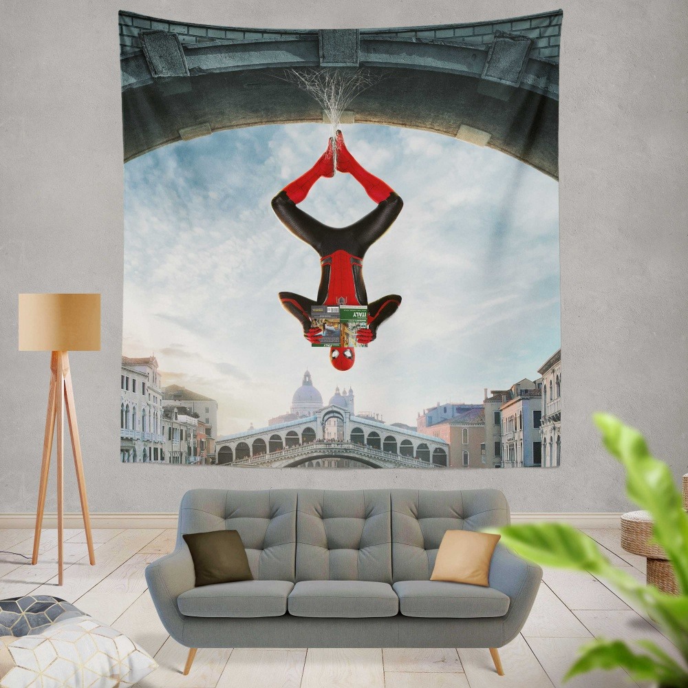 New Marvel Spiderman Tapestry Wall Hanging Cloth Home Room Decoration 130*150cm 