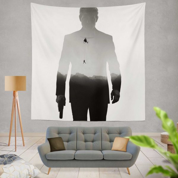 Mission Impossible Fallout Movie Ethan Hunt Tom Cruise Wall Hanging Tapestry
