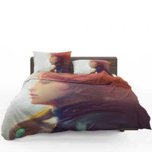 Nausicaä of the Valley of the Wind Movie Girl Red Hair Bedding Set 1