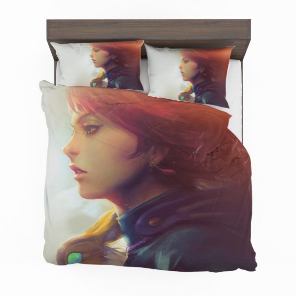 Nausicaä of the Valley of the Wind Movie Girl Red Hair Bedding Set 2