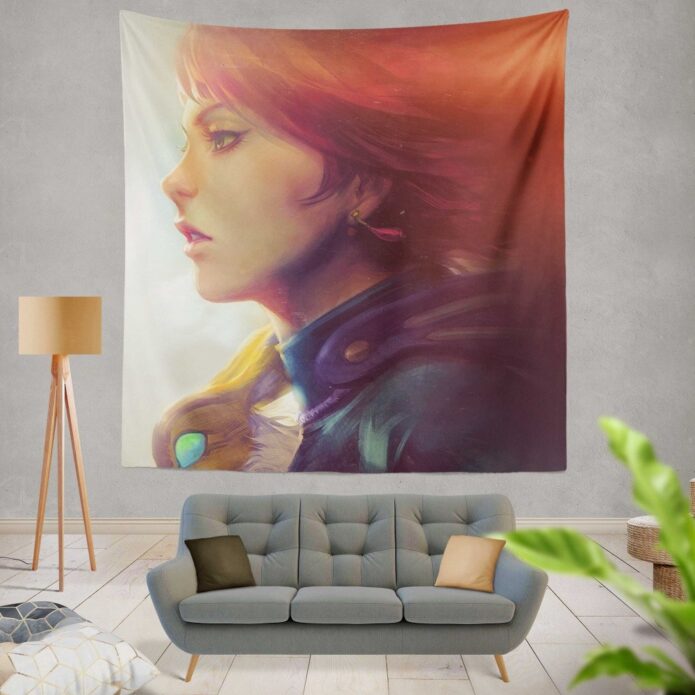 Nausicaä of the Valley of the Wind Movie Girl Red Hair Wall Hanging Tapestry