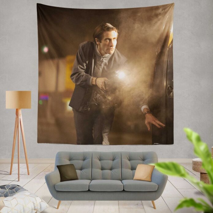 Nightcrawler Movie Jake Gyllenhaal Wall Hanging Tapestry