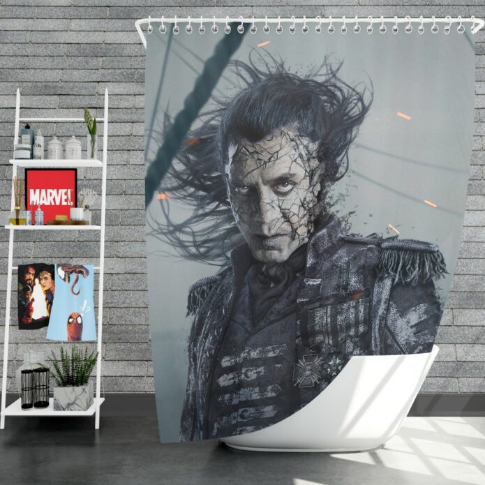 Pirates Of The Caribbean Dead Men Tell No Tales Movie Captain Salazar Javier Bardem Shower Curtain