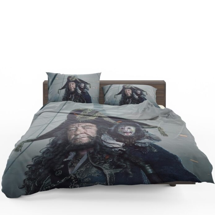 Pirates Of The Caribbean Dead Men Tell No Tales Movie Geoffrey Rush Hector Barbossa Bedding Set 1