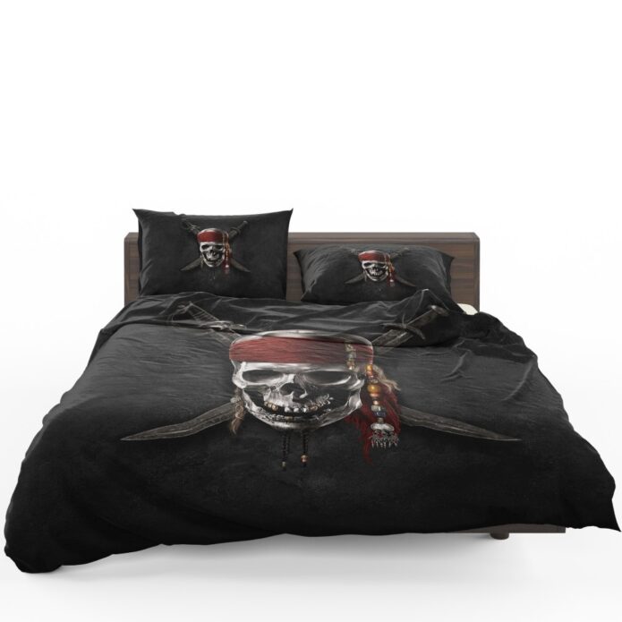 Pirates Of The Caribbean Movie Dead Skull Bedding Set 1