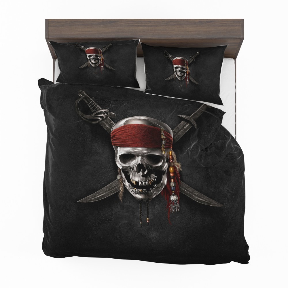 Caribbean Dead Skull Bedding Set, Pirates Of The Caribbean Twin Bed