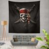 Pirates Of The Caribbean Movie Dead Skull Wall Hanging Tapestry