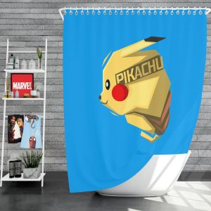Pokémon Movie Pikachu Electric Pokemon Species Shower Curtain