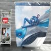 Power Rangers 2017 Movie Billy Cranston Blue Ranger Zord Shower Curtain