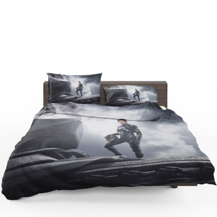 Power Rangers 2017 Movie Black Ranger Zack Taylor Zord Bedding Set 1