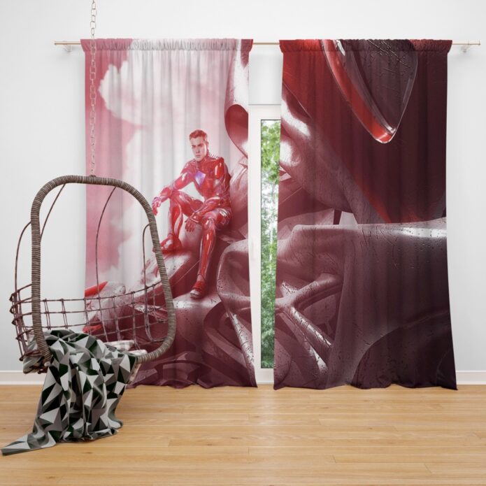 Power Rangers 2017 Movie Jason Lee Scott Red Ranger Zord Window Curtain