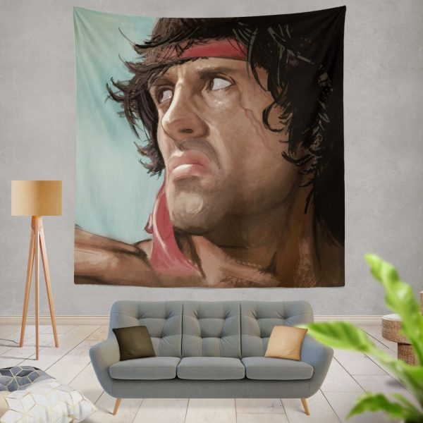 Rambo Movie Sylvester Stallone Wall Hanging Tapestry