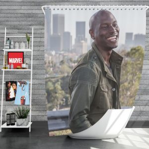 Roman Pearce Tyrese Gibson in Furious 7 Fast & Furious Shower Curtain